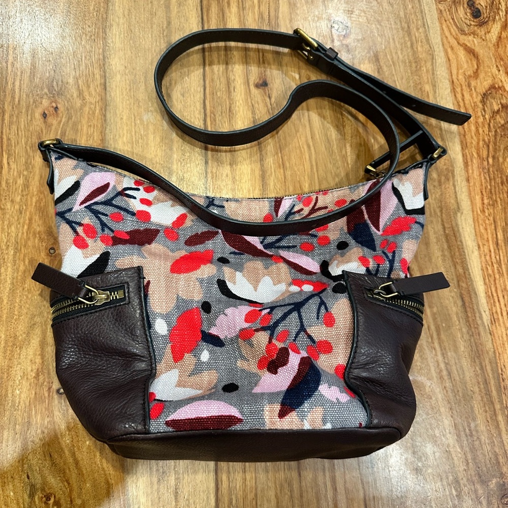 Fossil cherry blossom cross body bag